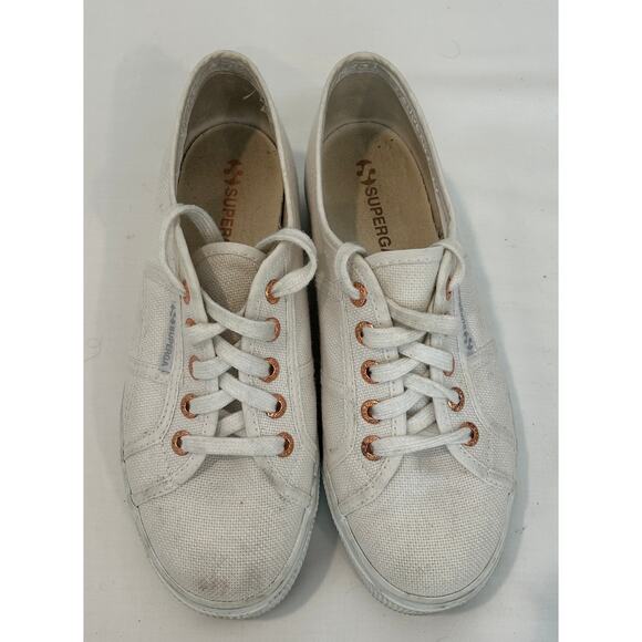 Sperga women's White 2790 Platform Low Top Sneaker - Picture 2 of 4